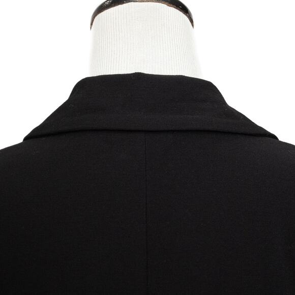 Eileen Fisher Black Viscose Blend Notched Jacket Blazer Size Large - Picture 5 of 11